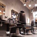 professional cleaners servicing empty office buildings at night